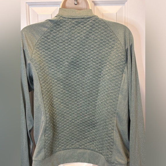 Columbia light green jacket size medium with zipper - Picture 3 of 4